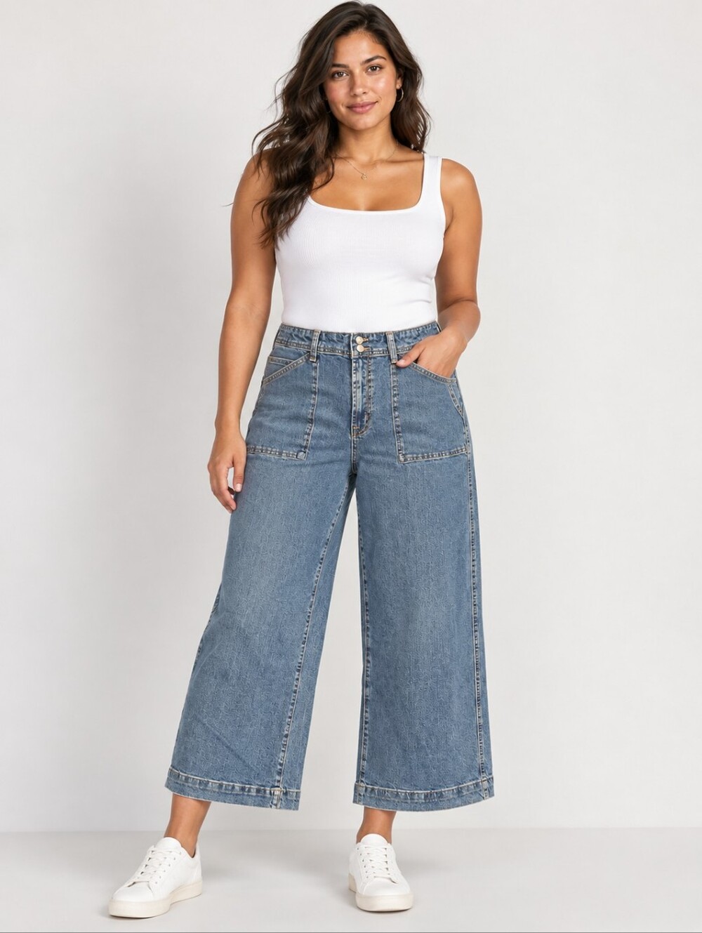 ❤️ GAP HIGH RISE WIDE LEG CROP JEANS, 16 (33)